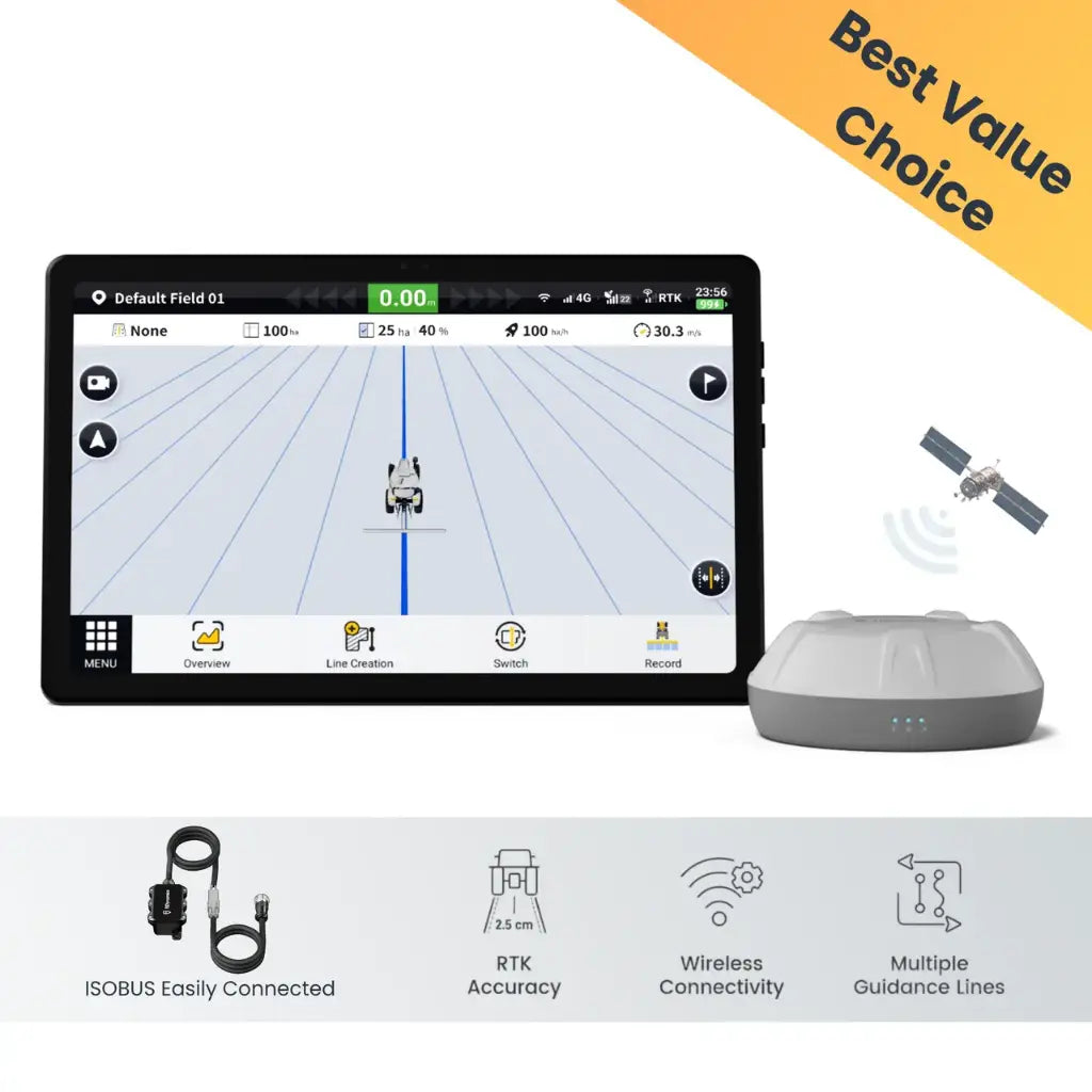 FJD AG1 Guidance System - RTK GPS Guidance Kit for Tractors & ISOBUS