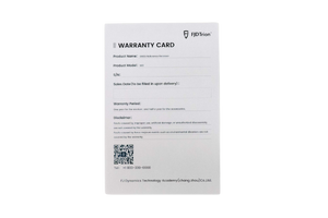 Warranty Card *1