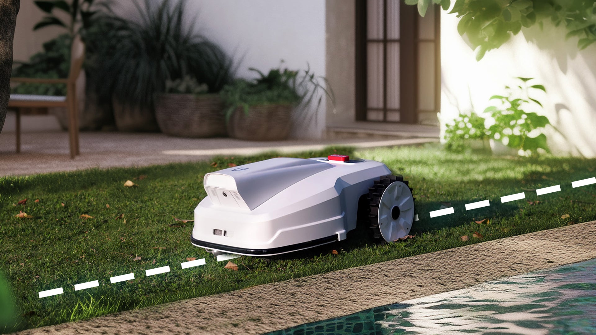 FJD FV2000 Automatic Robotic Lawn Mower Without Perimeter Wire
