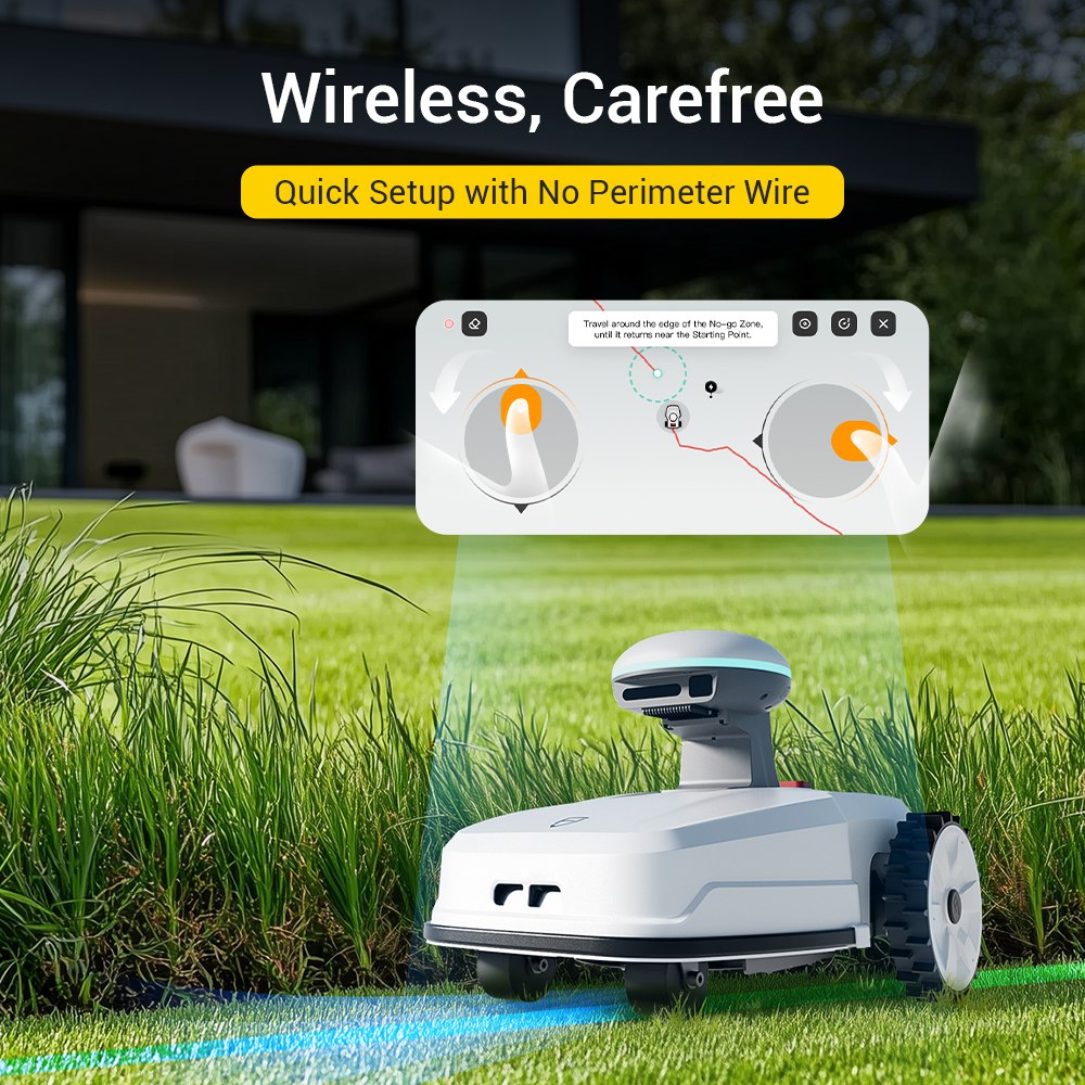 FJD Smart Wireless FR4000 Robotic Lawn Mower for Family